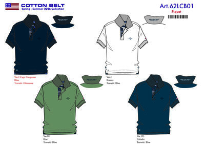 POLO UOMO M/M 62LCB01 Ingrosso COTTON BELT Tellini S.r.l.